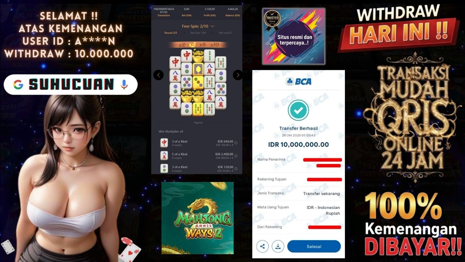 SUHUCUAN JACKPOT SLOT MAHJONG WAYS 2